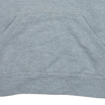 Champion Mens Grey Embroidered Logo Hoodie Medium Pullover Athletic