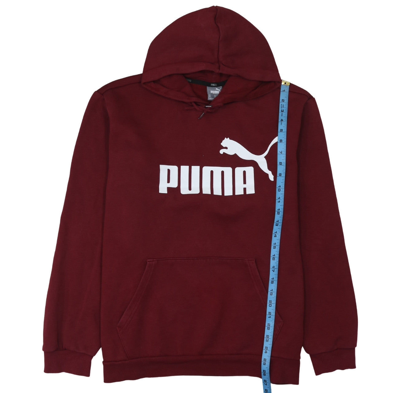 Puma Men's Red 2XL Pullover Hoodie Fleece Graphic Sweatshirt