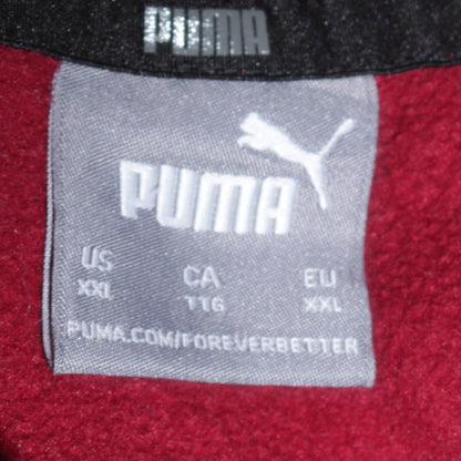 Puma Men's Red 2XL Pullover Hoodie Fleece Graphic Sweatshirt