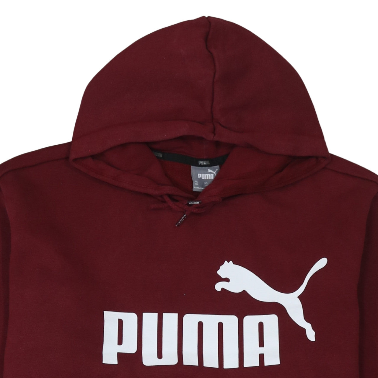 Puma Men's Red 2XL Pullover Hoodie Fleece Graphic Sweatshirt
