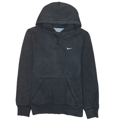 Nike Men's Black Pullover Hoodie Medium Athletic Fit Logo Sweatshirt