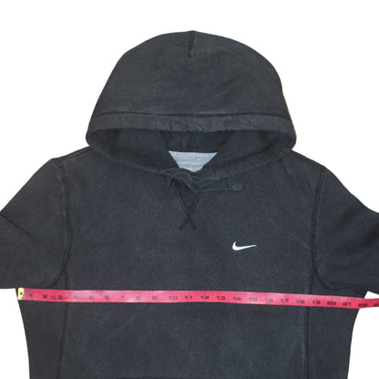 Nike Men's Black Pullover Hoodie Medium Athletic Fit Logo Sweatshirt
