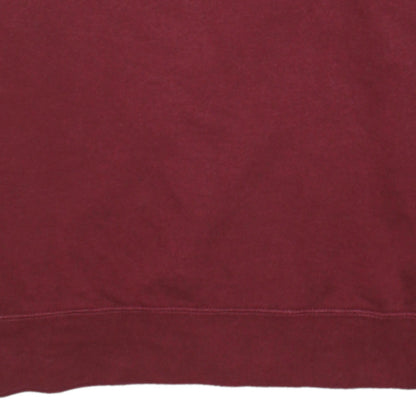 Nike Womens Burgundy Crew Neck Sweatshirt Size S Classic Logo Pullover