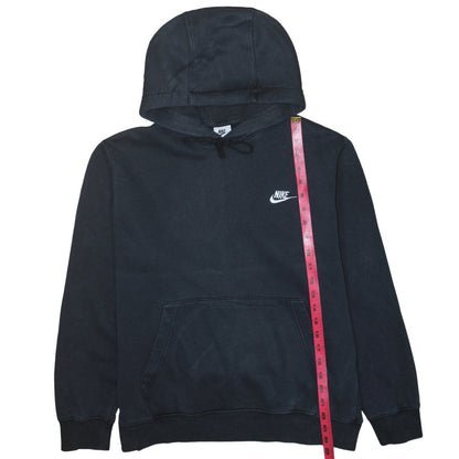 Nike Men's Black Pullover Hoodie M Embroidered Logo Fleece