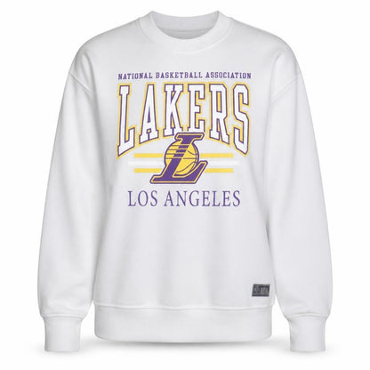 Primark NBA Los Angeles Lakers White Women's 2XS Pullover Sweatshirt