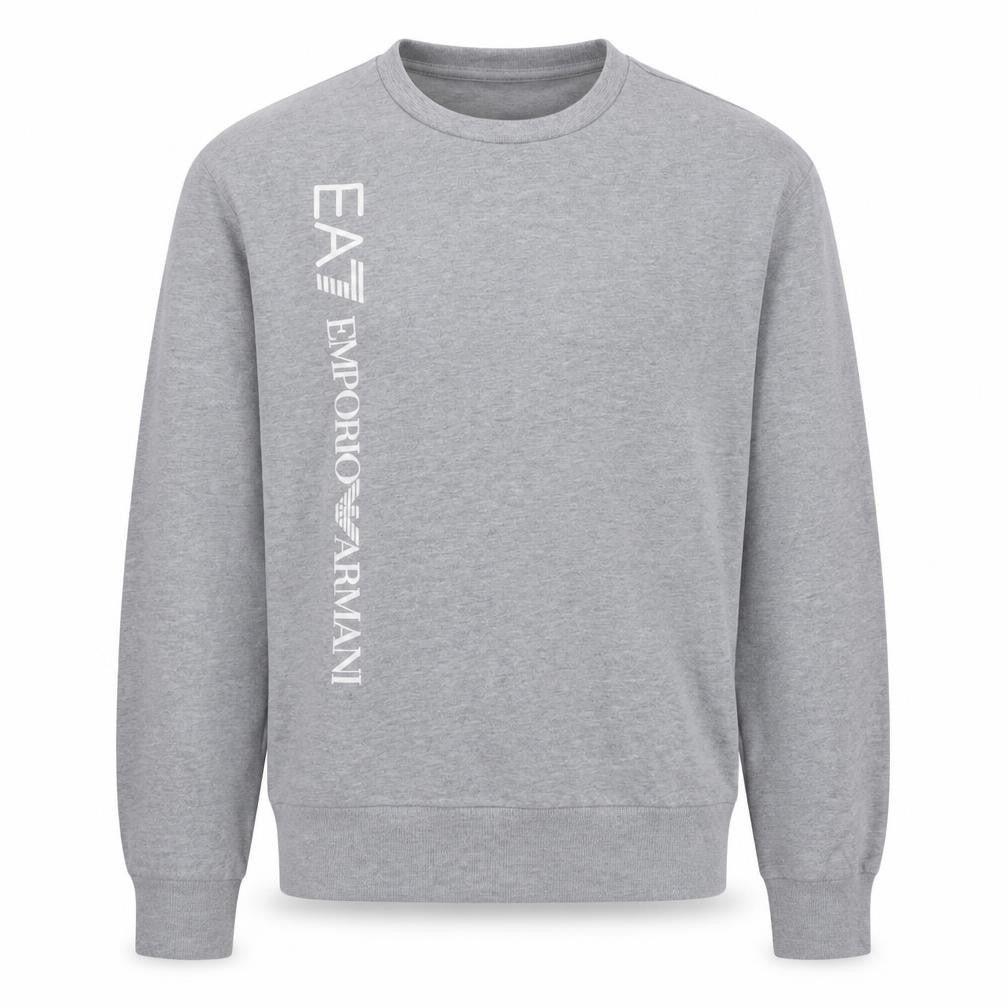 Emporio Armani Men’s Grey Logo Pullover Sweatshirt Size M