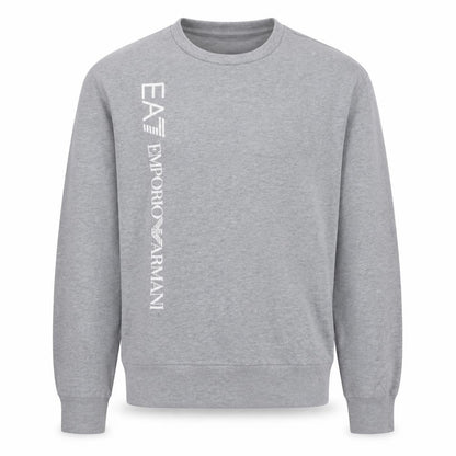 Emporio Armani Men’s Grey Logo Pullover Sweatshirt Size M