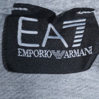 Emporio Armani Men’s Grey Logo Pullover Sweatshirt Size M