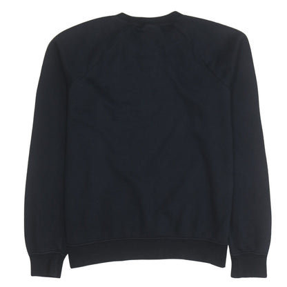Nike Womens Black Medium Pullover Sweatshirt Cotton Blend Logo Print