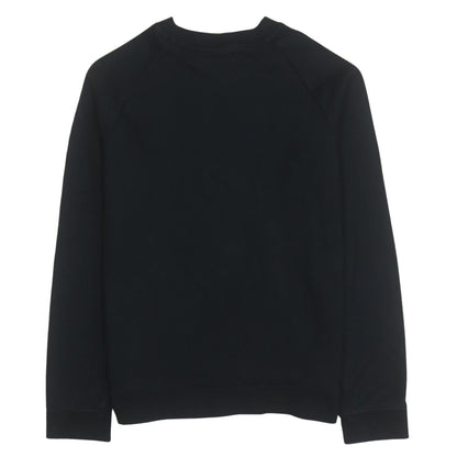 Adidas Womens Black Size 12 Crew Neck Logo Pullover Sweatshirt