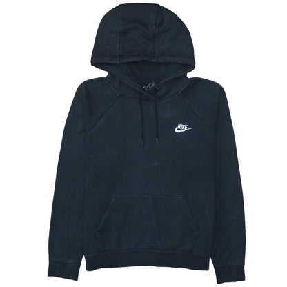Nike Womens Black Medium Pullover Hoodie Sweatshirt Cotton Blend