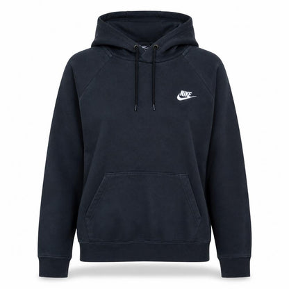 Nike Womens Black Medium Pullover Hoodie Sweatshirt Cotton Blend