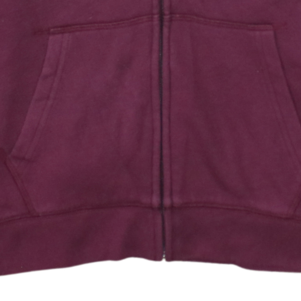 Victoria's Secret PINK Women's Burgundy & White Full Zip Hoodie Size S