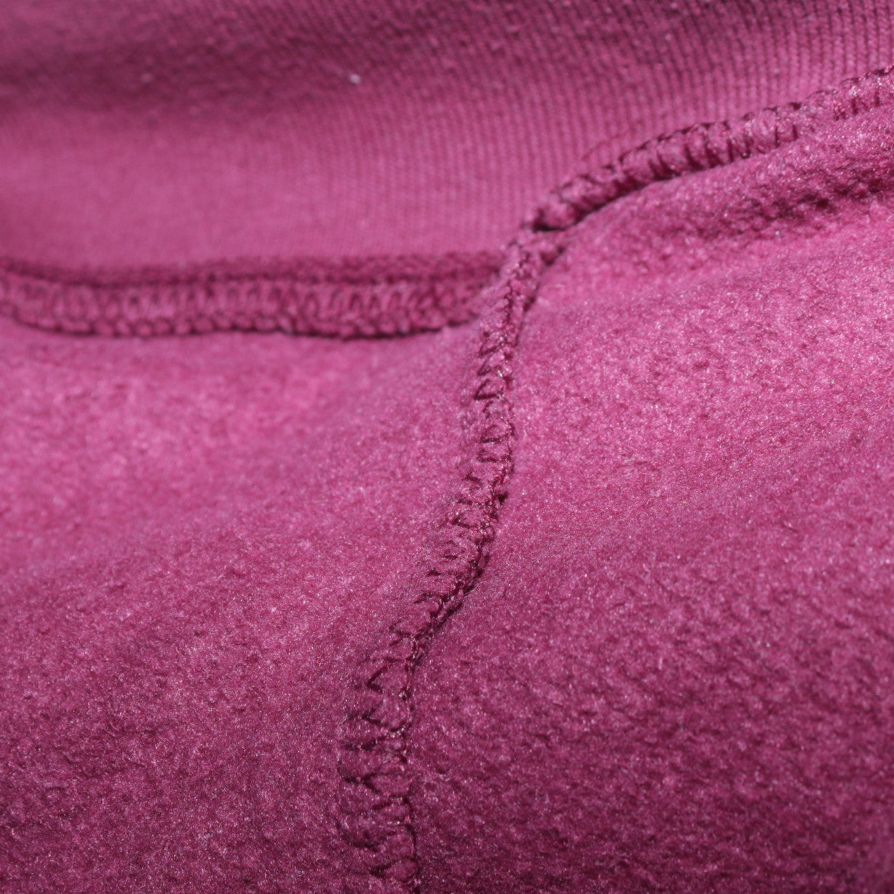 Victoria's Secret PINK Women's Burgundy & White Full Zip Hoodie Size S