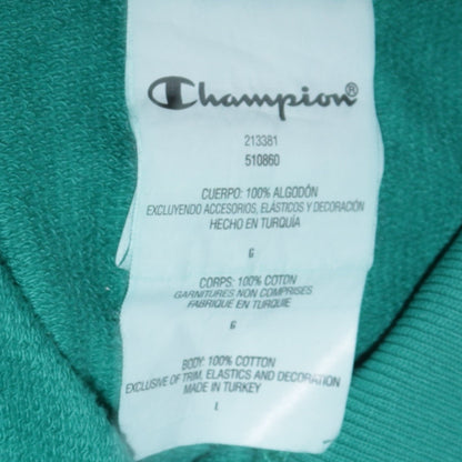 Champion Men's Green Pullover Hoodie Size L Classic Fit