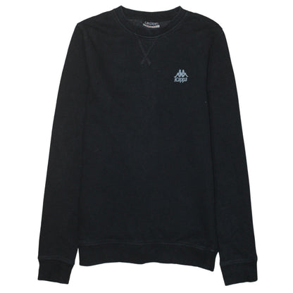 Kappa Men's Black Small Crew Neck Pullover Sweatshirt