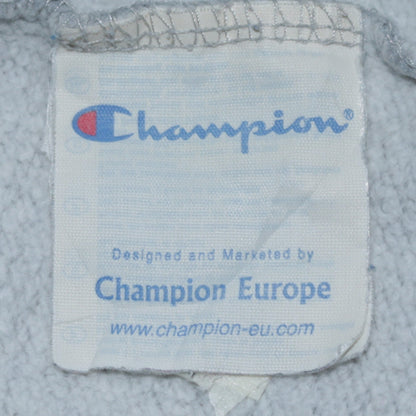 Champion Men's Grey Full Zip Hoodie L Fleece Sweatshirt