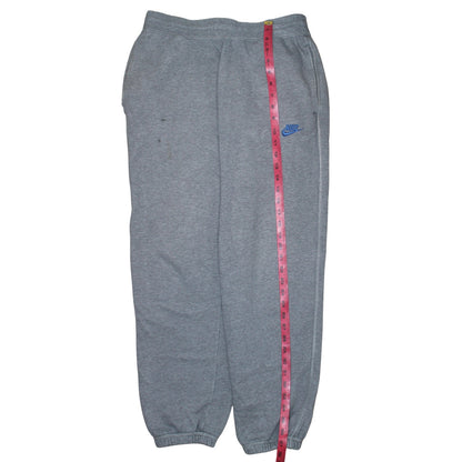 Nike Men's Grey M Fleece Sweatpants Regular Fit Elastic Waist