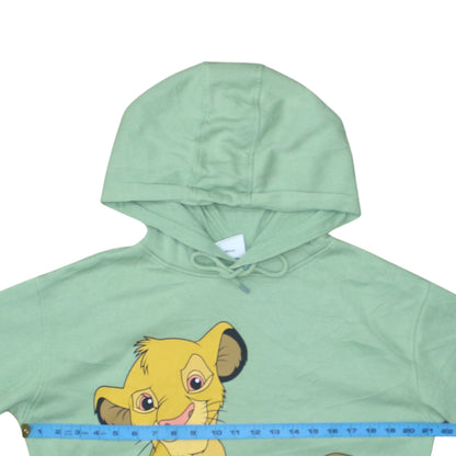 Disney Women Green Simba Pullover Hoodie Small UK 10-12 Casual