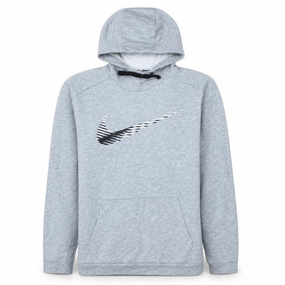 Nike Men's Grey Pullover Hoodie M Dri-Fit Sportswear