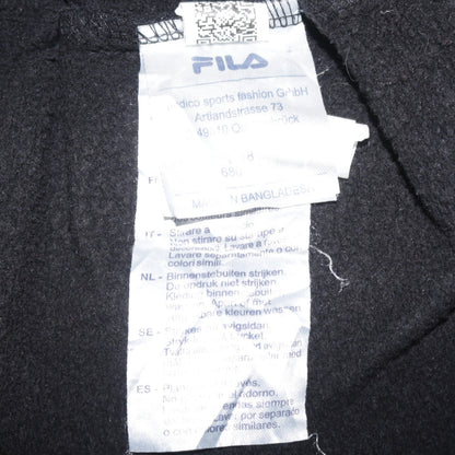 Kappa Men's Black Hooded Parka Jacket Size L Full Zip Cotton Blend