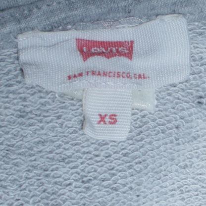 Levi's Grey XS Pullover Hoodie Teens Graphic Logo Sweatshirt