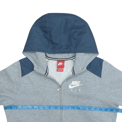 Nike Boys Grey Full Zip Hoodie XL 13-15 Years Hooded Sweatshirt