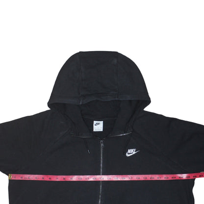 Nike Mens Black XXL Full Zip Hoodie Sweatshirt Classic Cotton Blend