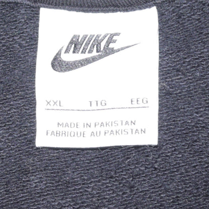 Nike Mens Black XXL Full Zip Hoodie Sweatshirt Classic Cotton Blend