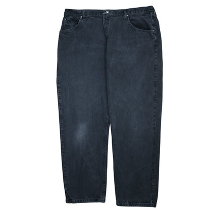 Wrangler Men's Black Relaxed Fit Denim Jeans 42x30 Straight Leg