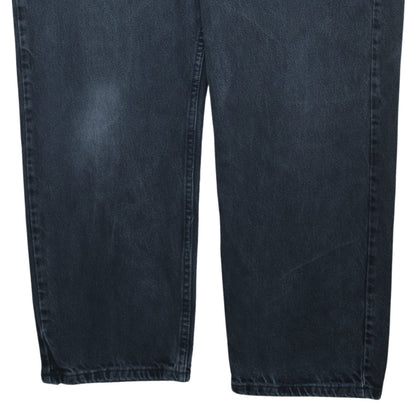 Wrangler Men's Black Relaxed Fit Denim Jeans 42x30 Straight Leg