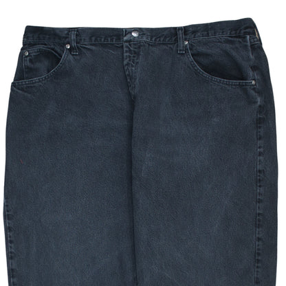 Wrangler Men's Black Relaxed Fit Denim Jeans 42x30 Straight Leg