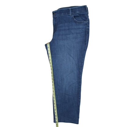 Lee Women’s Blue Flex Motion Straight Leg Petite Jeans Size 22W