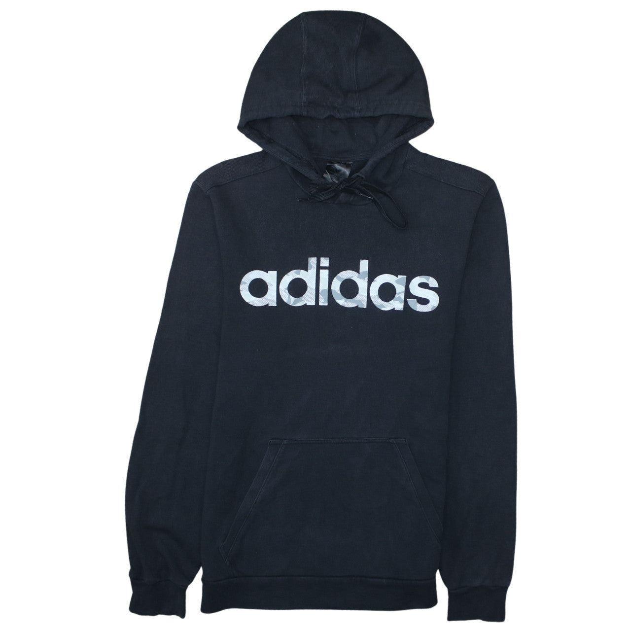 adidas Men's Black Pullover Hoodie S Regular Fit Graphic Sportswear