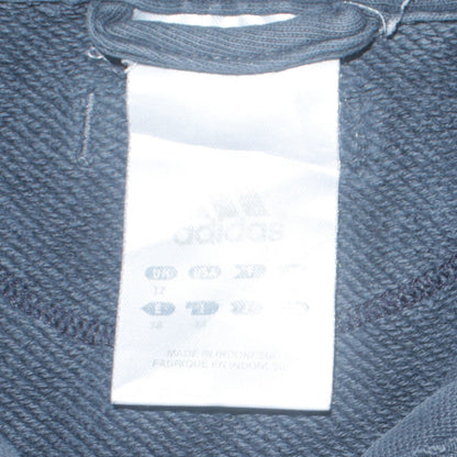Adidas Women’s Grey Full Zip Hoodie Size 12 Casual Logo Sweatshirt