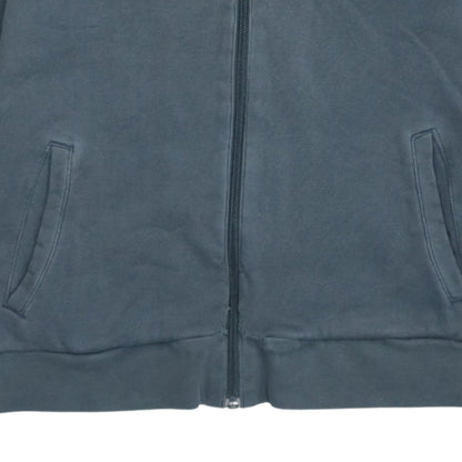 Adidas Women’s Grey Full Zip Hoodie Size 12 Casual Logo Sweatshirt