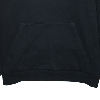 Puma Men's Black Pullover Hoodie L Regular Fit Sports Logo Fleece