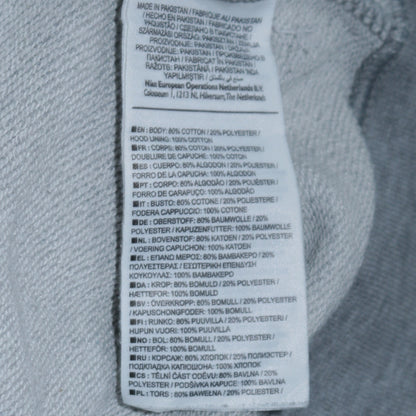 Nike Men's Grey Pullover Hoodie Medium Regular Fit Logo Sweatshirt