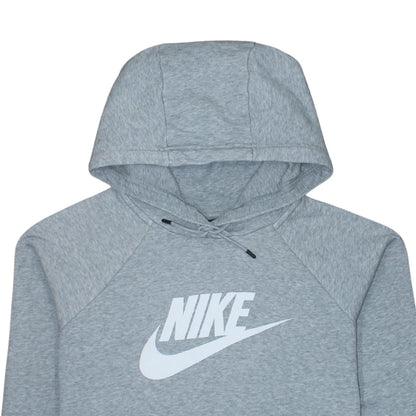 Nike Men's Grey Pullover Hoodie Medium Regular Fit Logo Sweatshirt