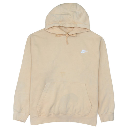 Nike Women Beige Pullover Hoodie XL Cotton Blend Casual Hoodie