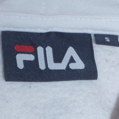 Fila Women's Red White Navy Colourblock Pullover Hoodie Size S