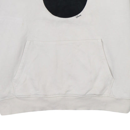H&M Disney Women’s Beige Mickey Hoodie M Cotton Blend Pullover