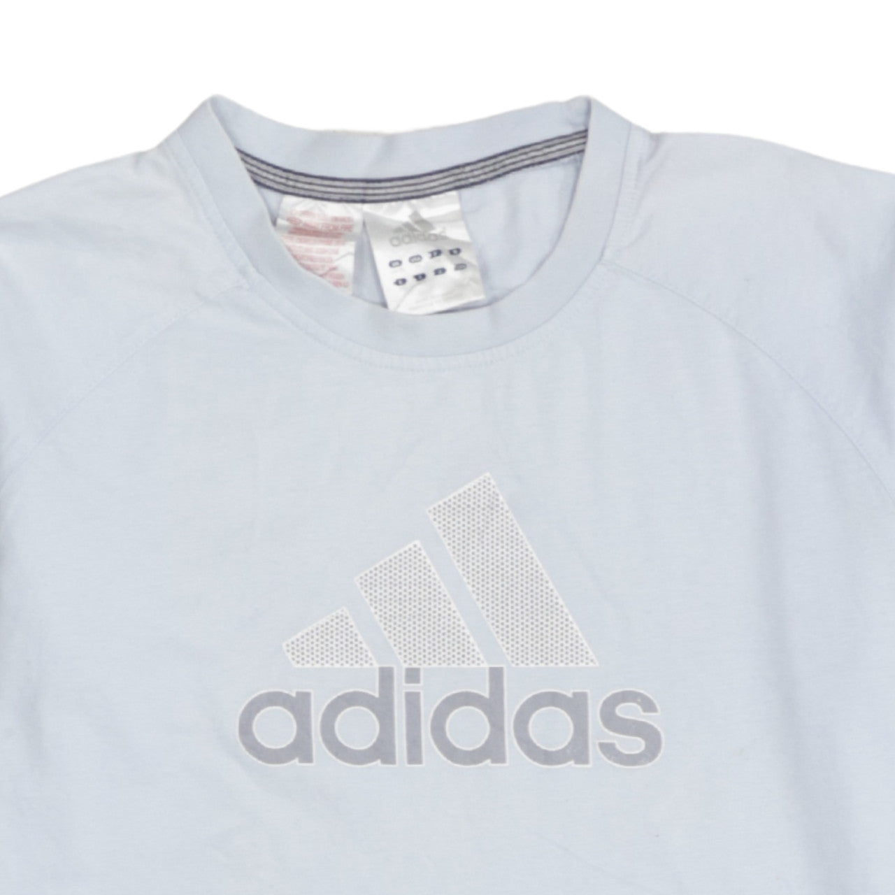 Adidas Boys White XL Short Sleeve Cotton Sports Logo T-Shirt