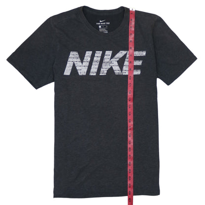 Nike Men Black Athletic Dri-FIT Logo Graphic T-Shirt Size S