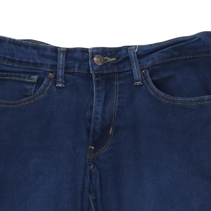Levi's Women's Blue 711 Skinny Mid Rise Stretch Denim Jeans Size 12