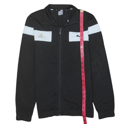 Puma Boys Black Full Zip Sweatshirt 13-14 Years Colourblock Logo Jacket