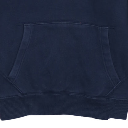 Tommy Hilfiger Mens Navy Hoodie Small Pullover Fleece Cotton Blend