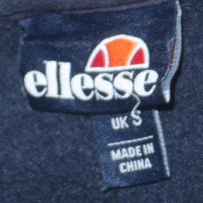 Ellesse Men's Black Pullover Hoodie Small Graphic Logo Sweatshirt