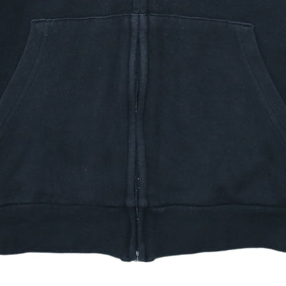Adidas Women Black Full Zip Hoodie Size 12-14 Hooded Sweatshirt