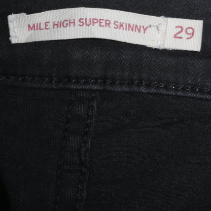 Levi's Mile High Super Skinny Black Women's Jeans Size 29 Slim Fit